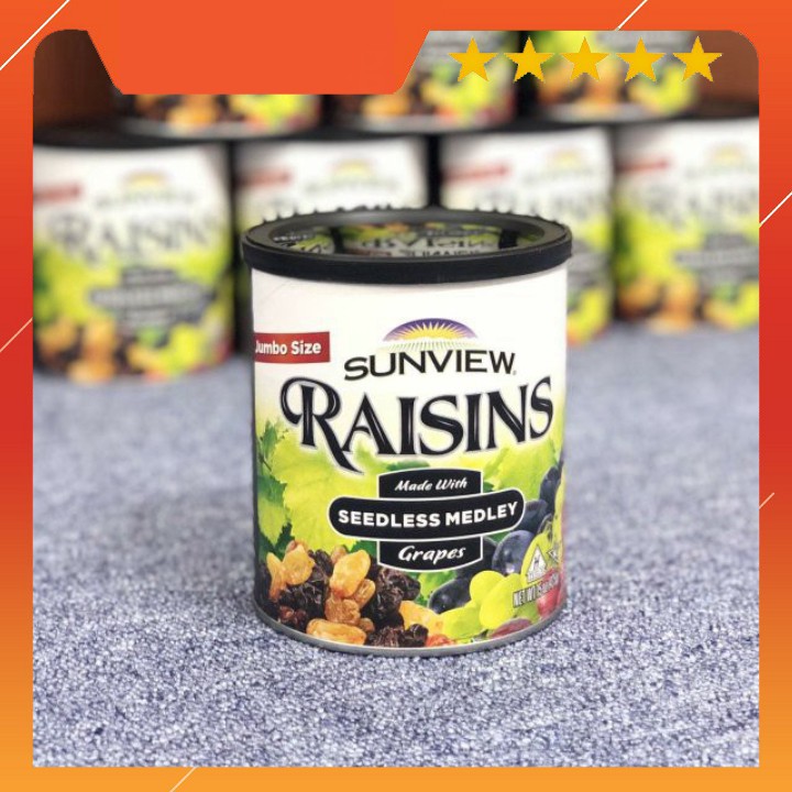 Nho Khô Mỹ Không Hạt Sunview Raisins 425g (Nho Thập Cẩm)
