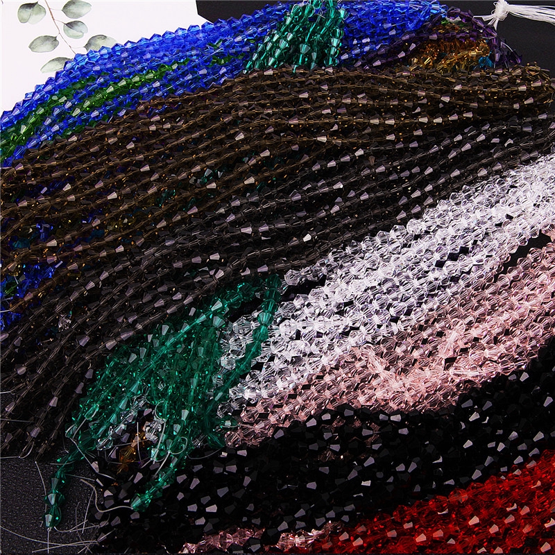 Hạt Pha Lê Thủy Tinh 3mm/6mm Dùng Làm Trang Sức Thủ Công