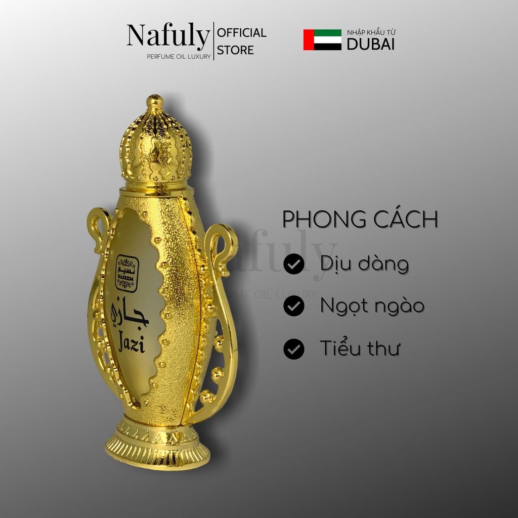 Tinh Dầu Nước Hoa Dubai Queen Jazi Naseem Nội Địa Chính Hãng Cao Cấp Cho Nam Nữ Mùi Hương Thơm Bán Chạy Nhất TPHCM 20ml