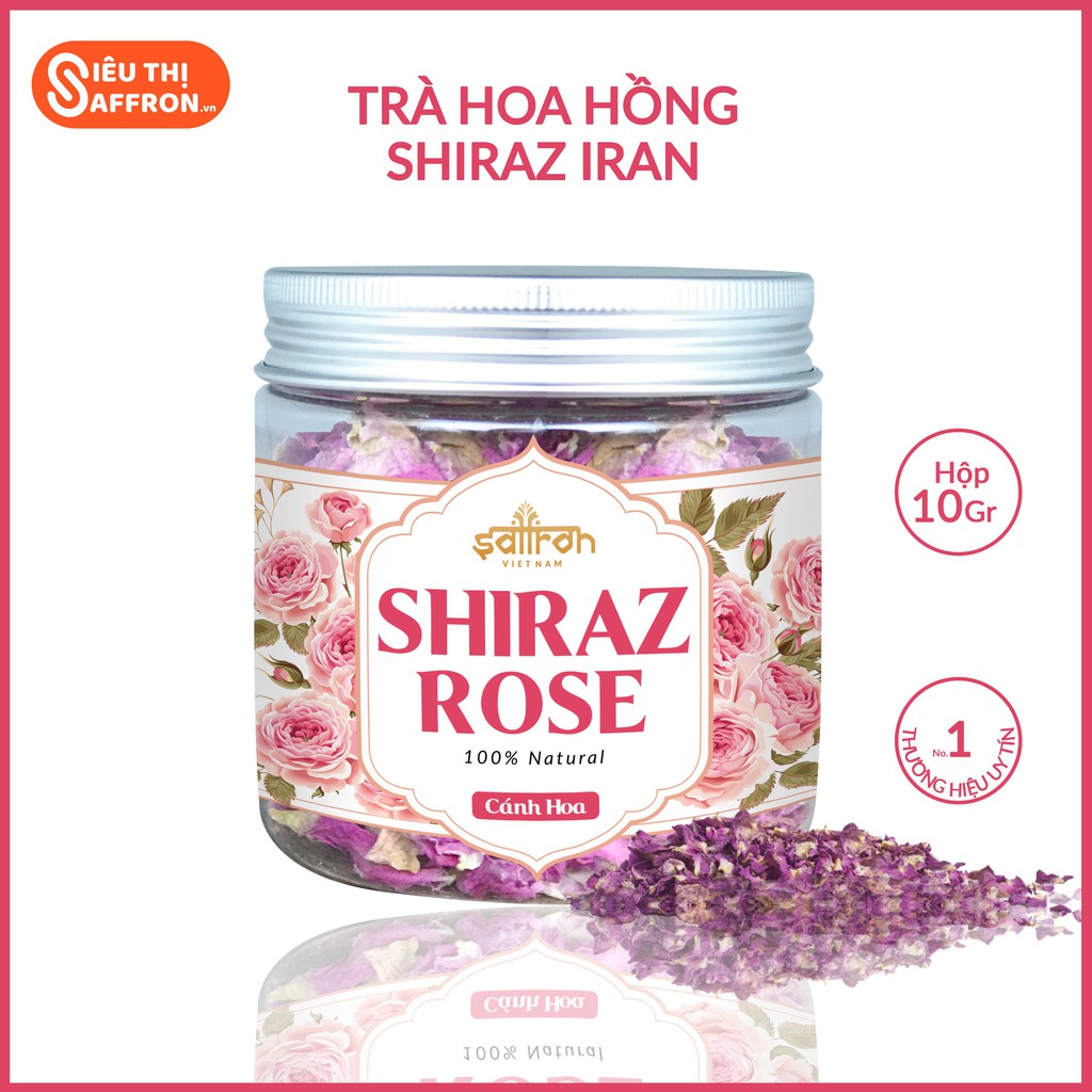 [Organic] Trà hoa hồng Shiraz hũ 10Gr