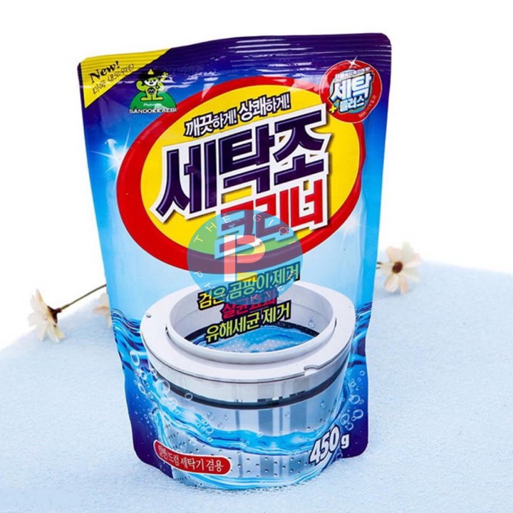 Bột tẩy vệ sinh lồng máy giặt Sandokaeei 450g
