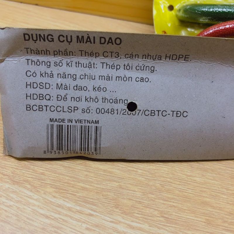 Dụng cụ mài dao có tay cầm tiện lợi