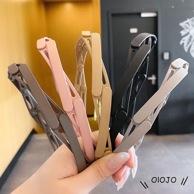 Băng Đô Cài Tóc Bằng Nhựa Acrylic Chống Trượt Thời Trang Hàn Quốc Cho Nữ