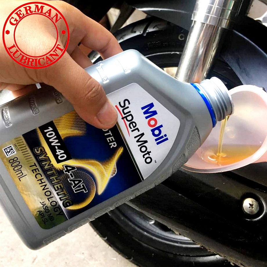 Thùng nhớt xe tay ga Mobil Scooter 10W30 - 10W40  - Thùng Mobil tay ga - Mobil 10W40 - Mobil 10w30