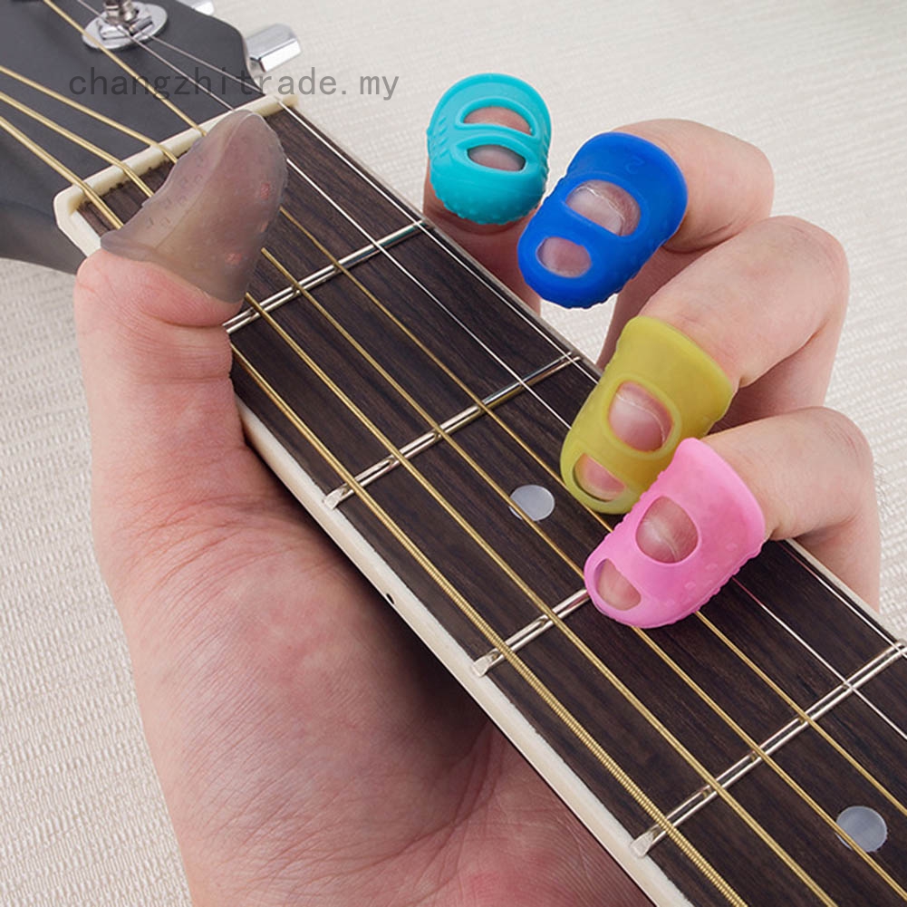 Dụng cụ bảo vệ ngón tay khi chơi đàn guitar/Ukulele bằng Silicone