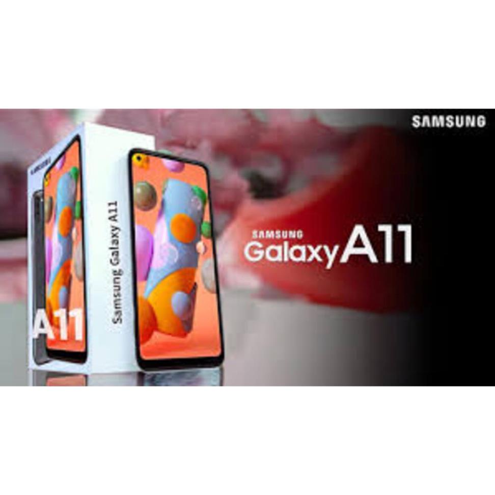 Điện thoại Samsung Galaxy A11 ram 3G rom 32G 2sim Chính Hãng, Màn hình 6.4'', Cấu hình Cao cày game siêu mượt GS 01