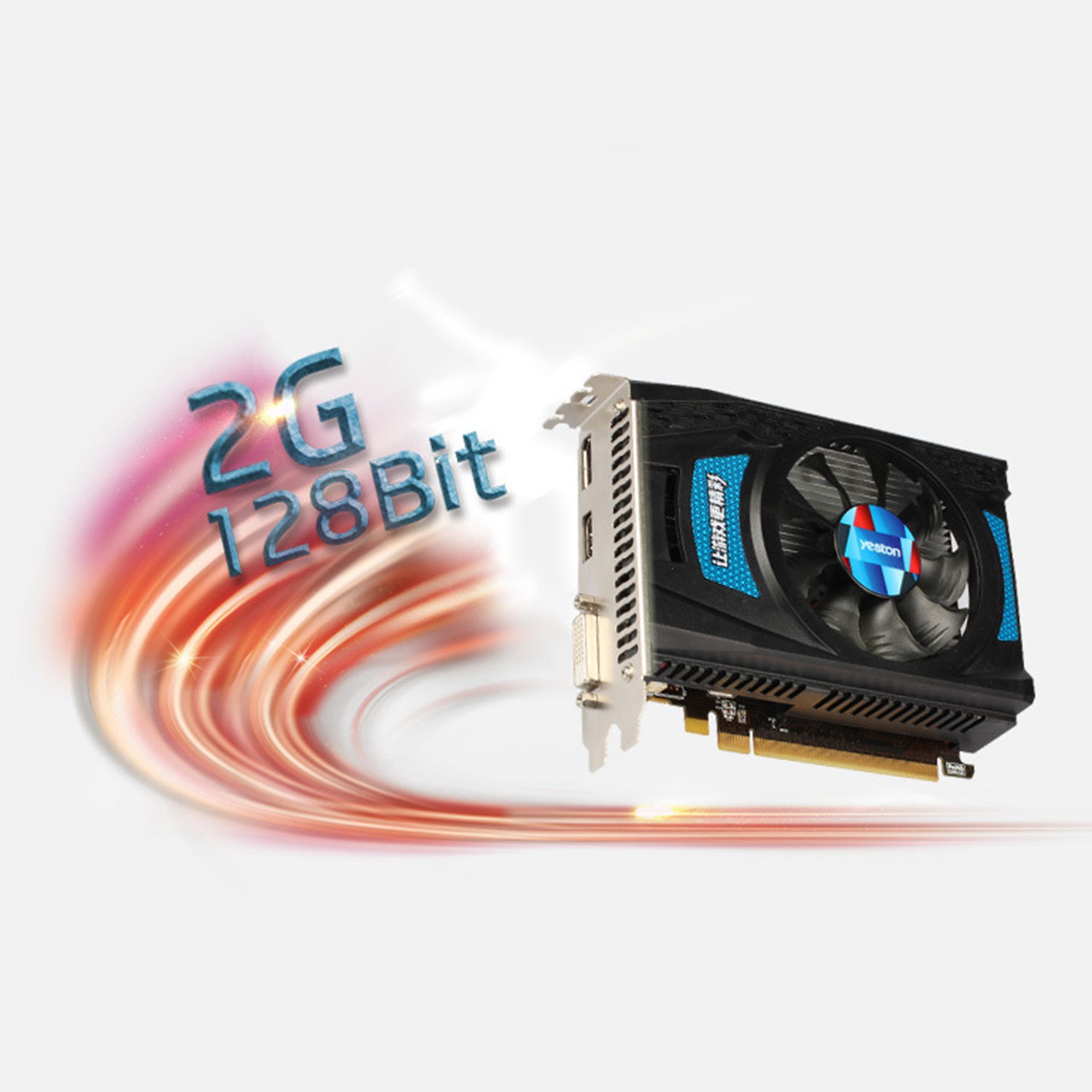 AMD Card Đồ Họa Yeston Rx550 2g D5 128bit 6000mhz Dp1.4Hdr + Hd2.0B + Dvi-D + Dp Cho Pc