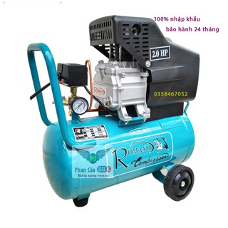 Máy nén khí ROMANO mini 24L -2.0 HP, máy nén khí 100% dây đồng