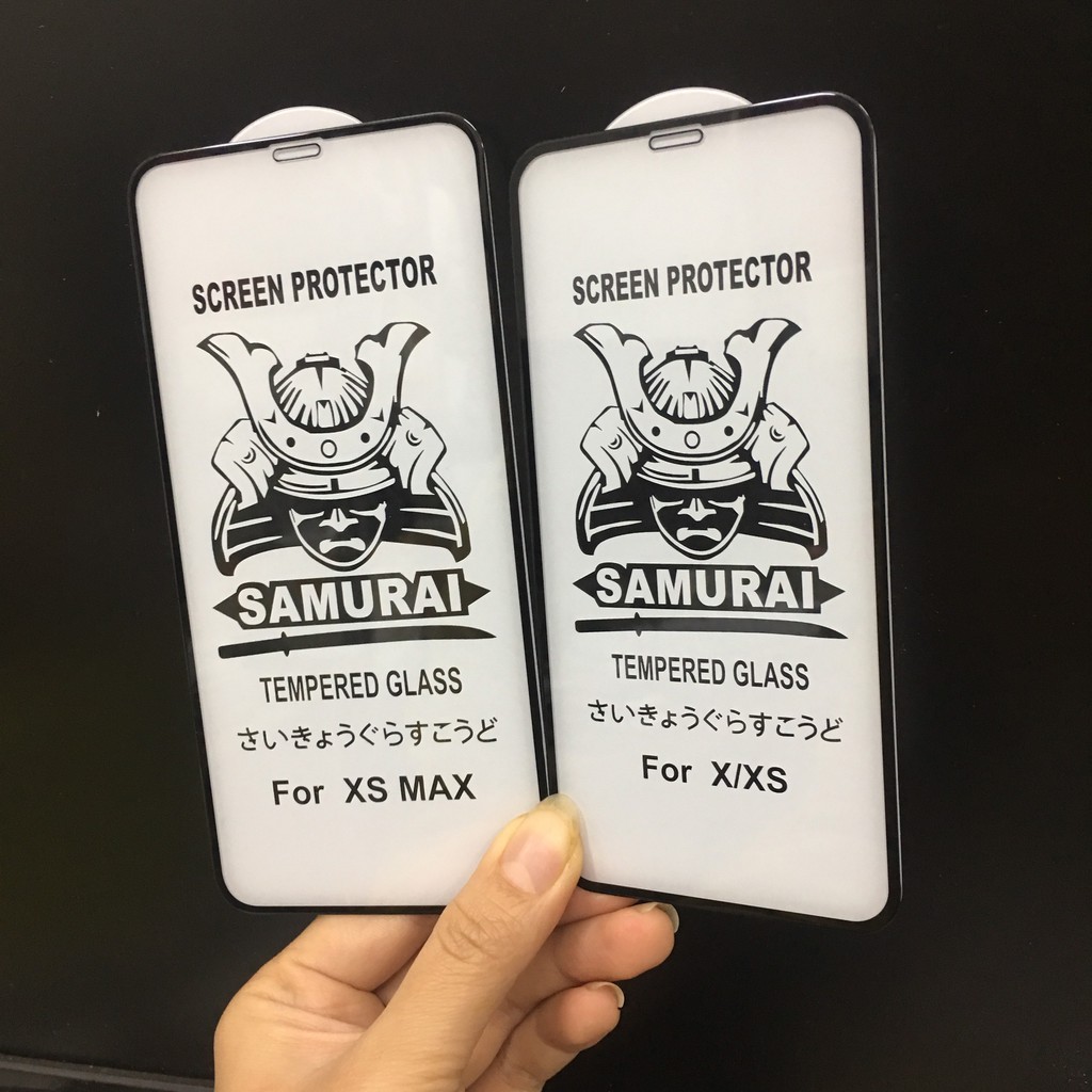 Kính cường lực Iphone Samuraii xịn 9D full màn dành cho Iphone X/Xs/XsMax/11Pro/11ProMax
