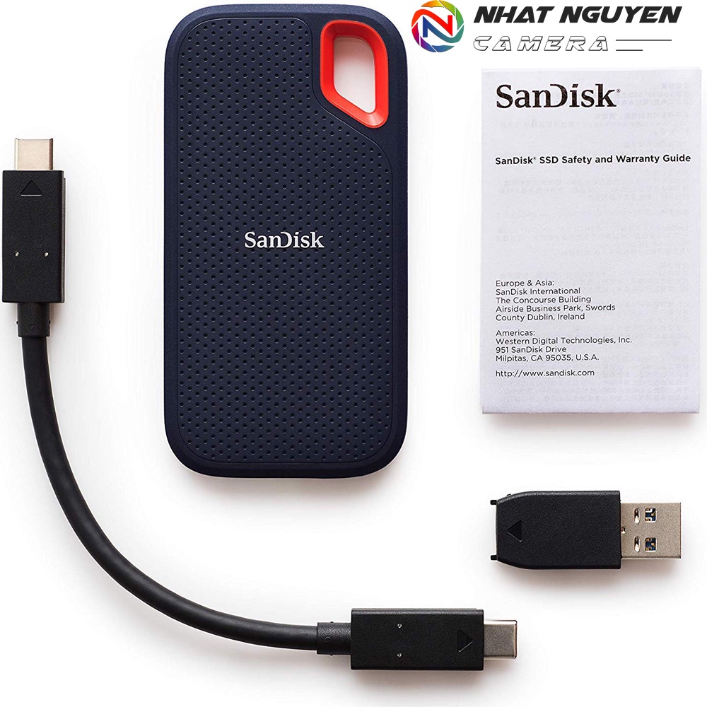 Ổ cứng SSD External Sandisk Extreme E30 hoặc E60 hoặc E61 - USB 3.1 Type-C 480GB/500GB/ 1TB/ 2TB