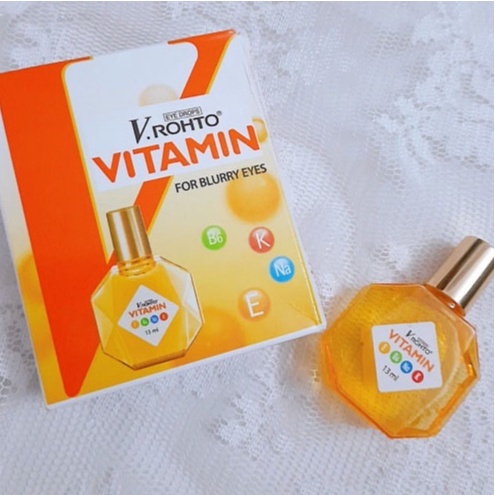 Nhỏ mắt V.ROHTO VITAMIN lọ 13ml - Hỗ trợ cải thiện tình trạng giảm thị lực, mắt mờ, mắt mỏi mệt