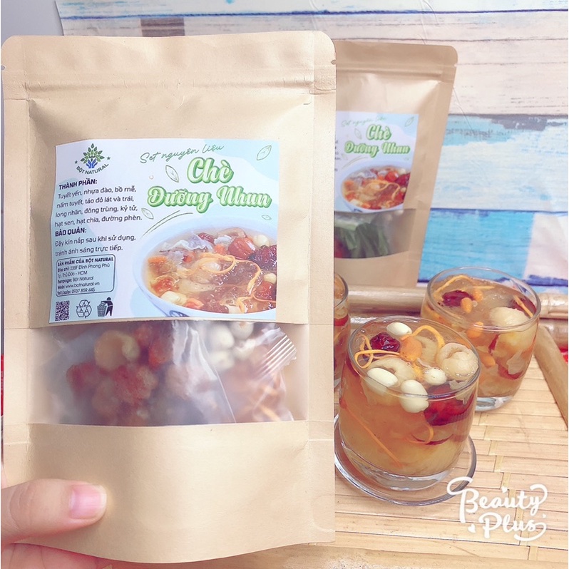 [ COMBO 2 SET ] Nguyên Liệu Chè Dưỡng Nhan Tuyết Yến 14 vị 500gr có MỘC HOA đẹp da, giảm cân, bồi bổ, giải nhiệt