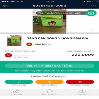 [HOT ]TĂNG ĐÔNG Y HỒNG SÂM QM  [hàng chính hãng ]