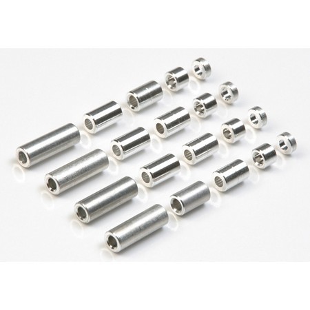 15473 Phụ Kiện Mini 4WD ALUMINUM SPACER SET (12/6.7/6/3/1.5mm)  - GDC