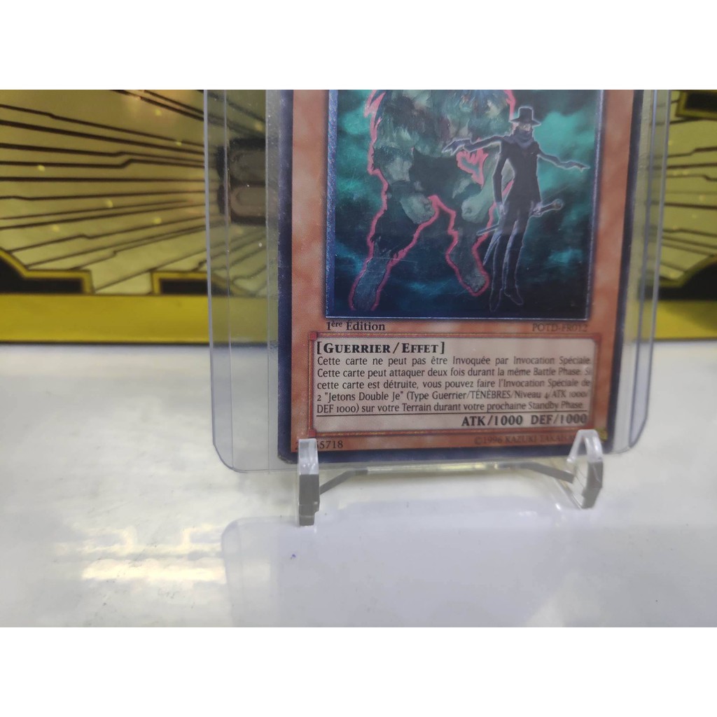 [ Dưa Hấu Yugioh ] Lá bài thẻ bài Destiny HERO - Double Dude - Ultimate Rare 1st Edition - Tặng bọc bài nhựa bảo quản