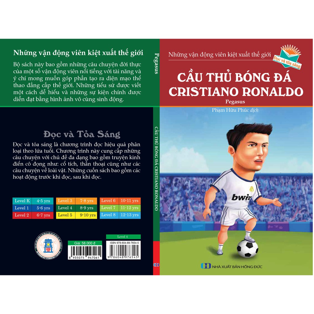 Sách - Những Vận Động Viên Kiệt Xuất Thế Giới: Cầu Thủ Bóng Đá Cristinao Ronaldo