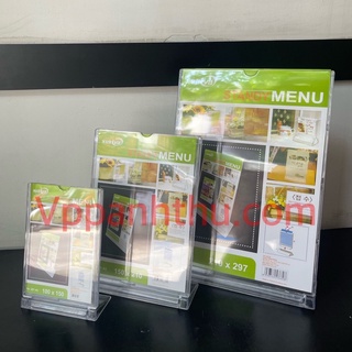 Bảng menu để bàn 1 mặt xukiva đủ size