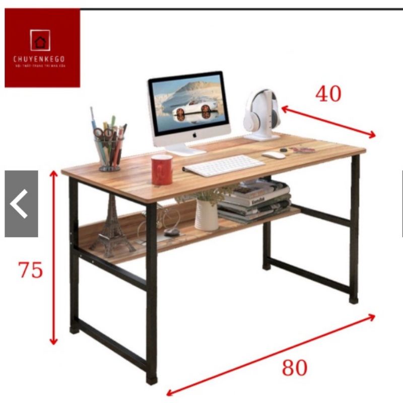 Bàn học,làm việc mặt bàn phủ gỗ công ngiệp MDF cao cấp