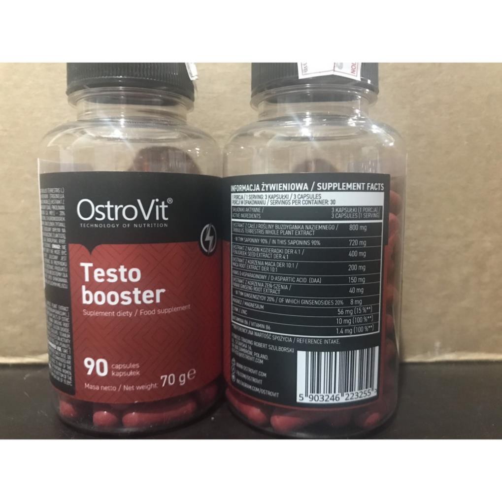 Tăng Test Hoocmon Nam OSTROVIT TESTO BOOSTER (90 Viên) - TỪ Ba Lan | Thế Giới Skin Care