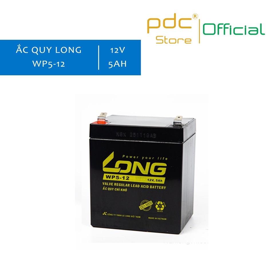 Ắc Quy Long 12V-5Ah WP5-12