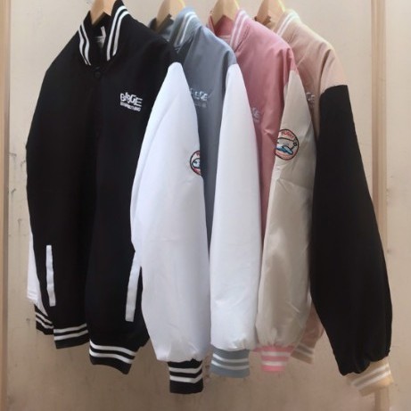 Áo khoác Bomber dù 2 lớp nam nữ thêu chữ thời trang nhiều màu | BigBuy360 - bigbuy360.vn