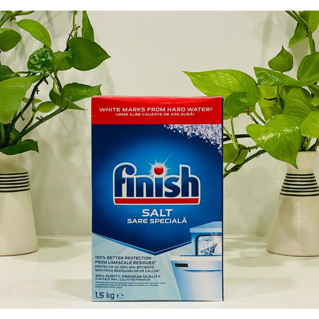 Bột rửa bát Finish 2.5kg + Muối rửa bát Finish 1.5kg + Nước làm bóng finish 400ml ( Combo Bột rửa chén finish bột ly)