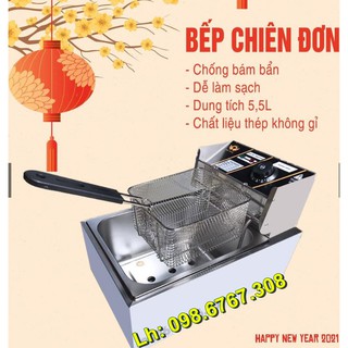 [Sỉ, lẻ ] Bếp chiên đơn điện nhúng dầu -  chiên, rán gà, nem chua, khoai tây - Bếp điện