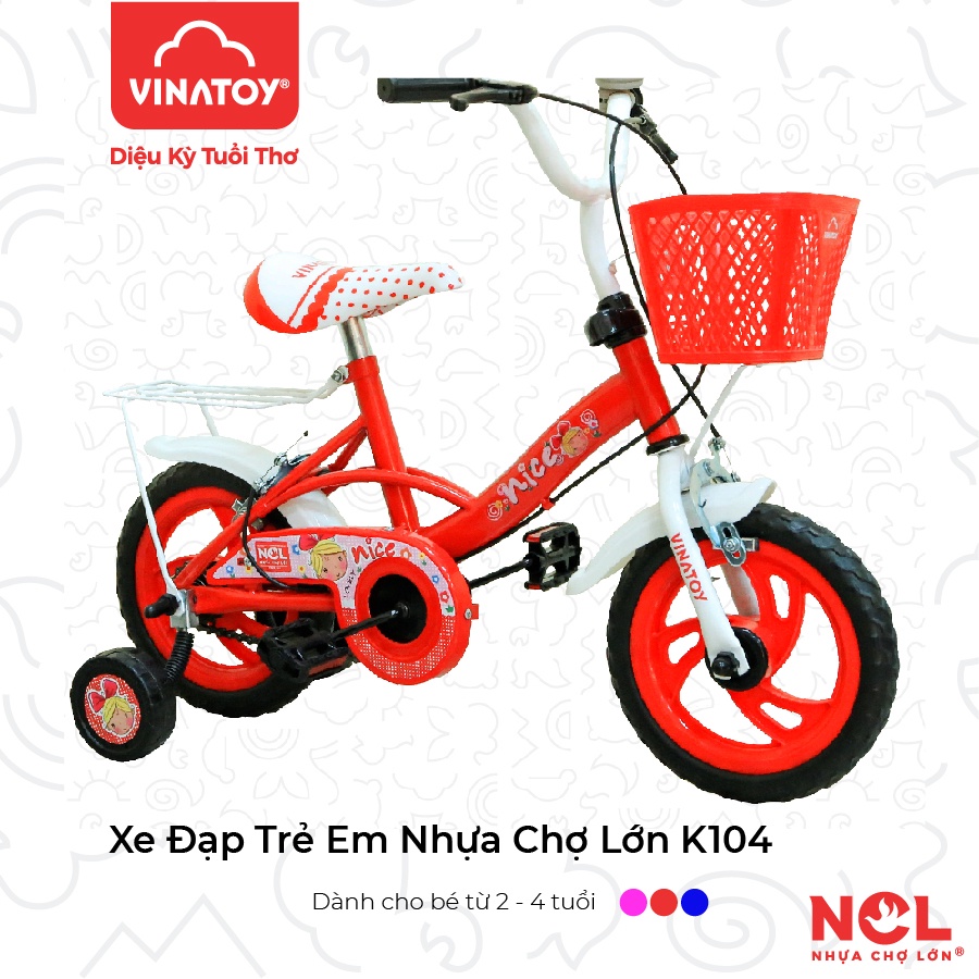 Xe Đạp Trẻ Em K104 - Cho Bé Từ 2 đến 4 Tuổi