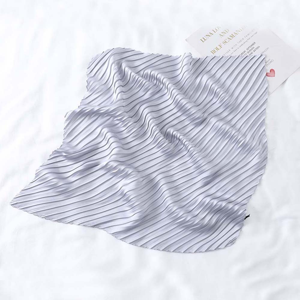 Khăn choàng cổ hình vuông bằng lụa satin phong cách thời trang cho nữ