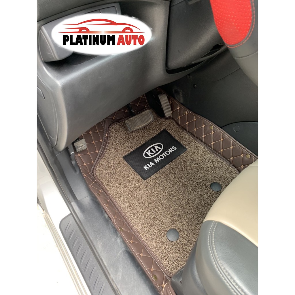Thảm lót sàn ô tô 6D Kia Carens  - Da PU cao cấp, Không mùi, Giảm 20% tiếng ồn
