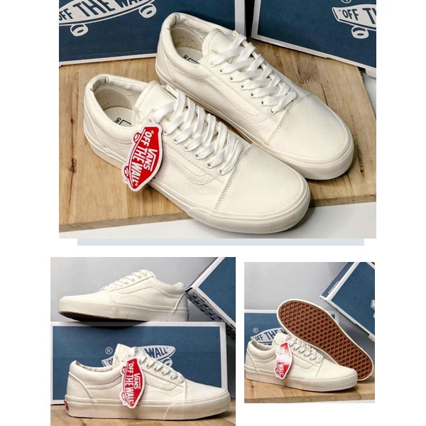 Giày Vans Old Skool All White - Full Trắng