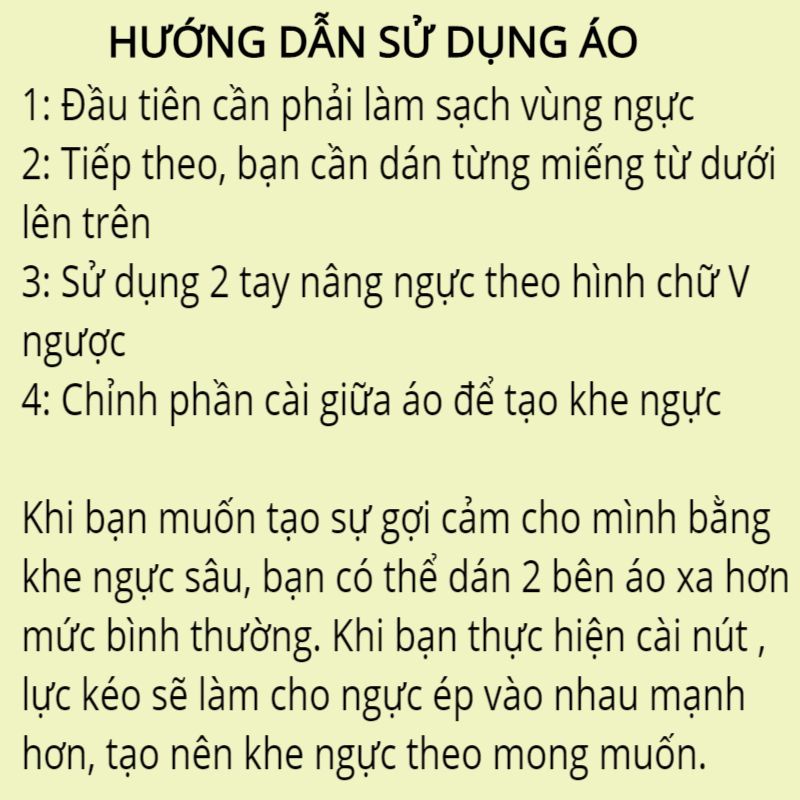 Áo bra dán nâng ngực hột xoài TINIAN cài trước tạo khe quyến rũ silicon