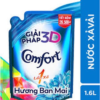 Nước xả vải Comfort 1 Lần Xả Hương Ban Mai túi 1.6L
