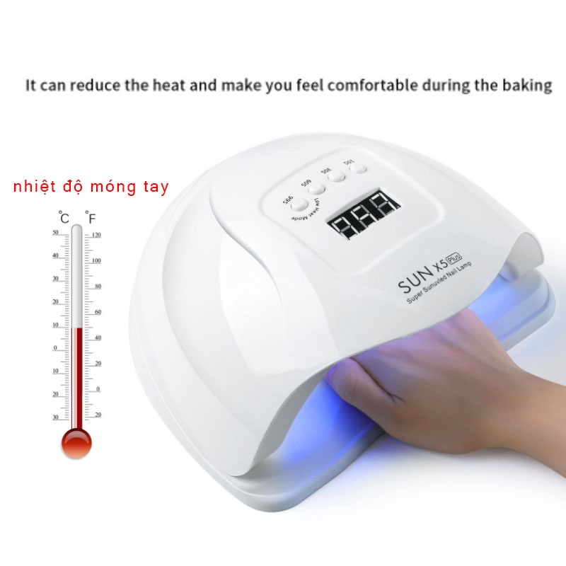 Máy làm nóng gel SUN X5 X7 Plus 48W / 120W / 150W / 180W để làm khô gel móng tay