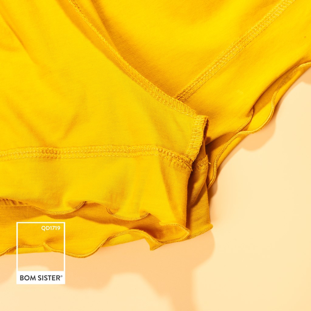 [Mã WAFAST hoàn 20% tối đa 100k xu đơn 250k] Quần Đùi Ngủ Cotton Pha Màu Trơn Chân Bèo BOM SISTER QD1719 | BigBuy360 - bigbuy360.vn