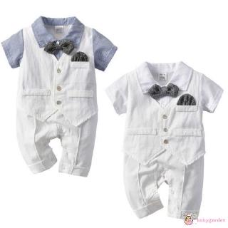 Bộ áo liền quần cotton ngắn tay thời trang cá tính cho bé trai