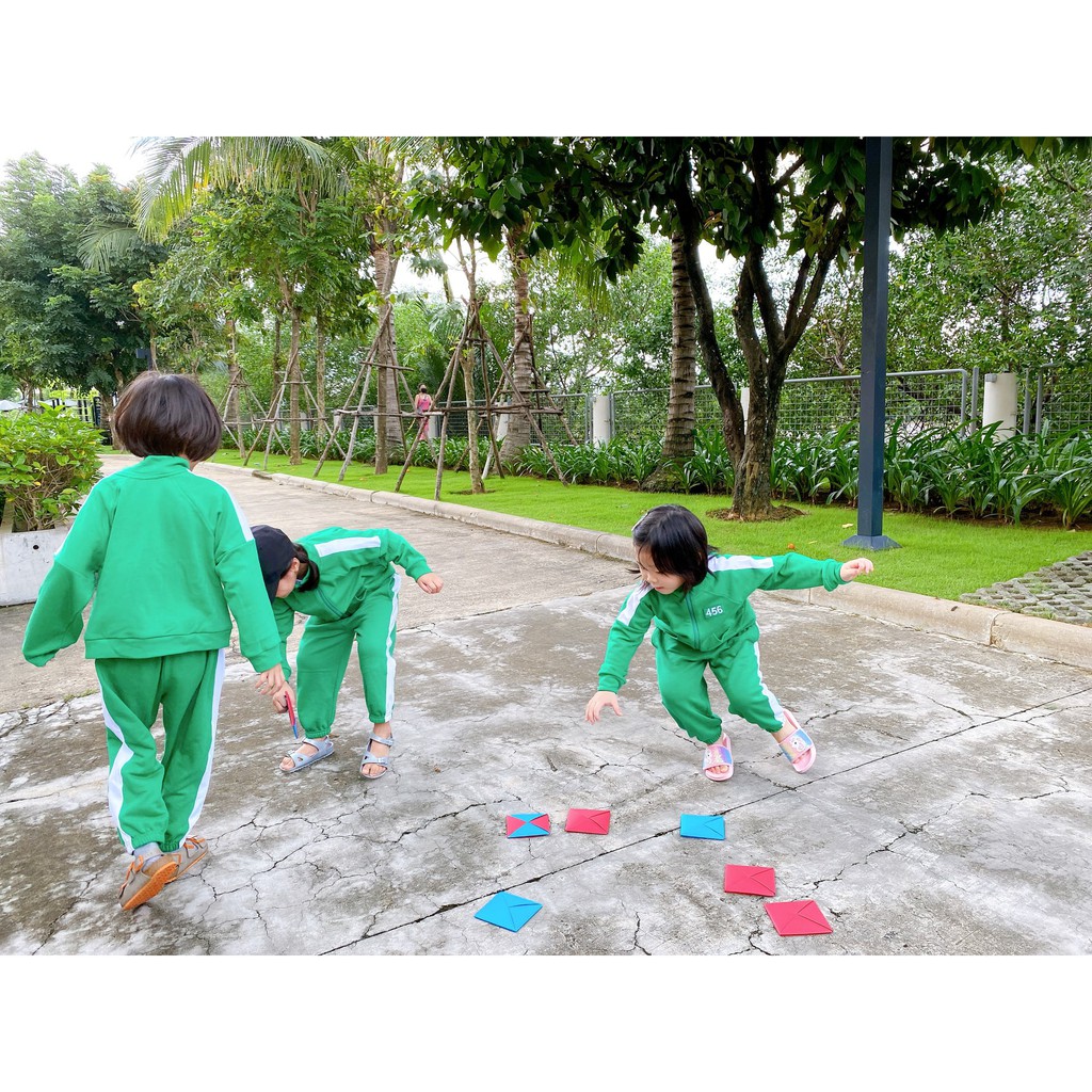 Set thể thao Trò chơi con mực E.studio phiên bản nhí cho bé trai và bé gái