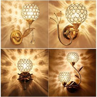 Đèn led pha lê gắn tường trang trí nhà cửa