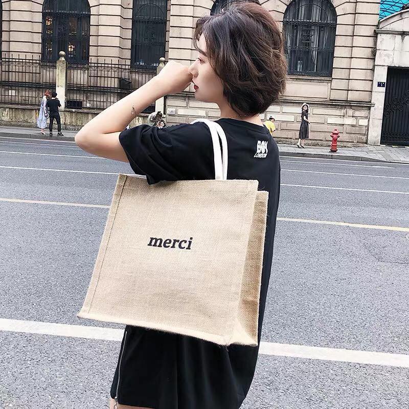 Túi cói merci phong cách đi biển phong cách XUKA DRESS