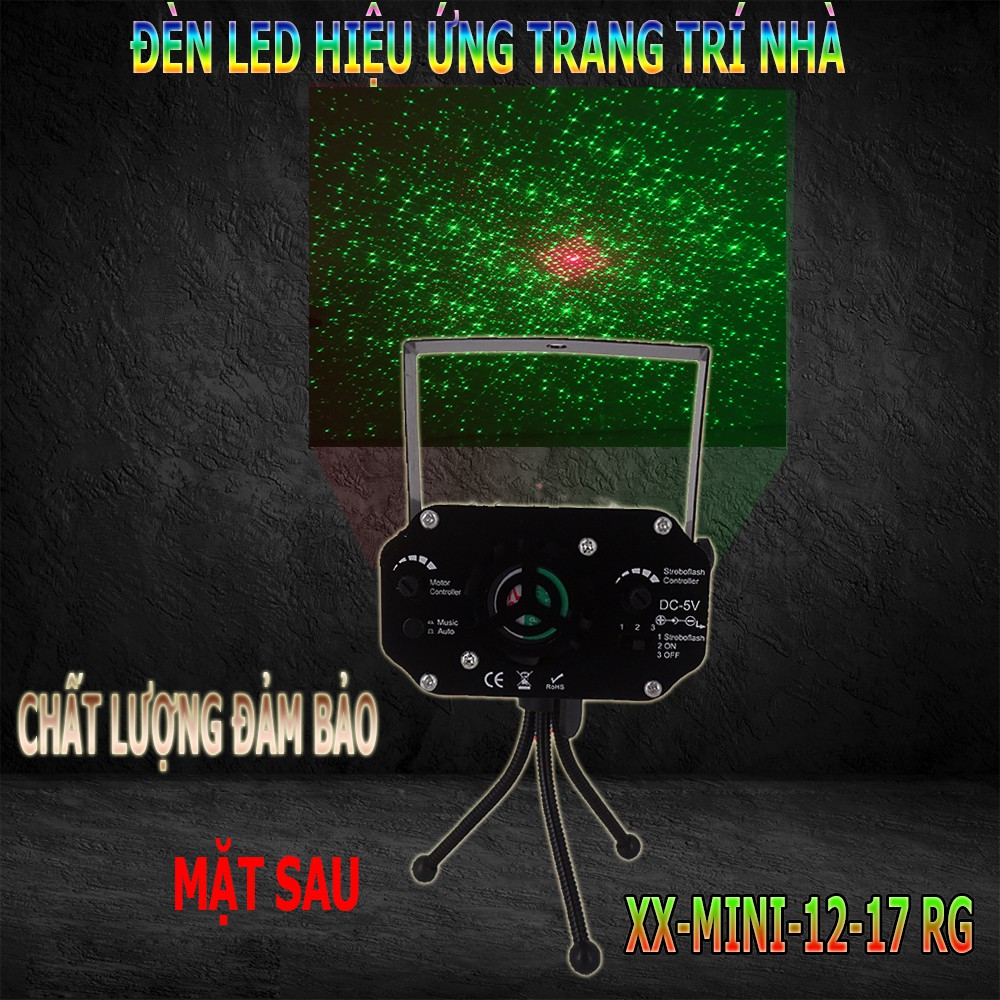 2018 - ĐÈN LASER 12-17 TRANG TRÍ NHÀ MÙA NOEL (GIÁNG SINH) Đèn sân khấu