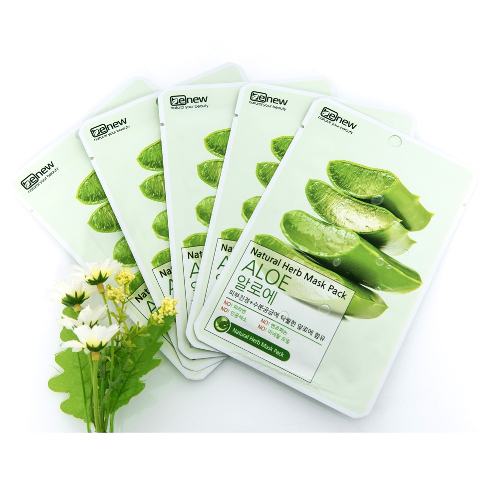 MẶT NẠ ĐẮP MẶT BENEW NATURAL HERB MASK PACK HÀN QUỐC BỘ 10 MIẾNG CHÍNH HÃNG