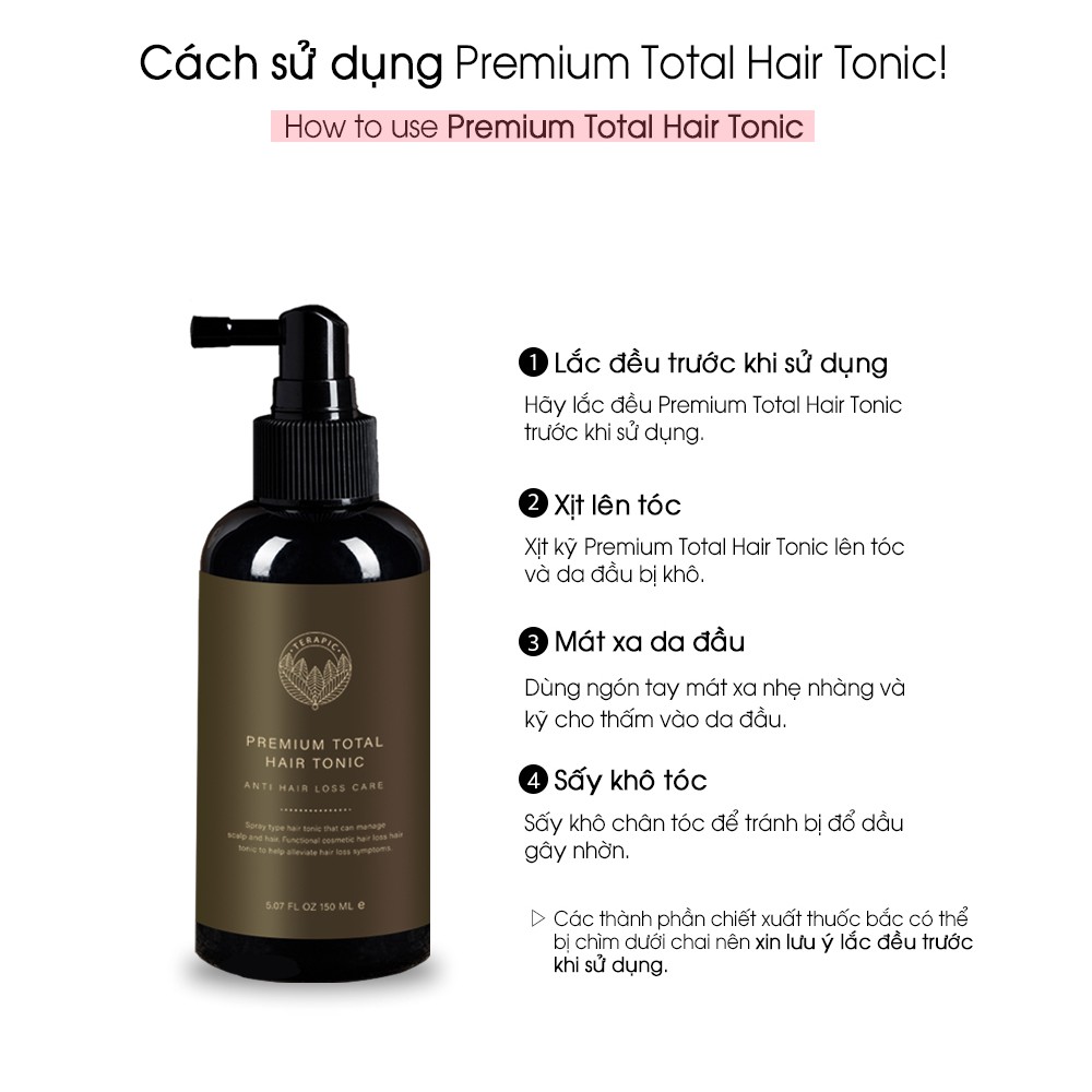 [Chính hãng] Tinh Dầu KÍCH MỌC - TRỊ HÓI Premium Total Hair Tonic | BigBuy360 - bigbuy360.vn