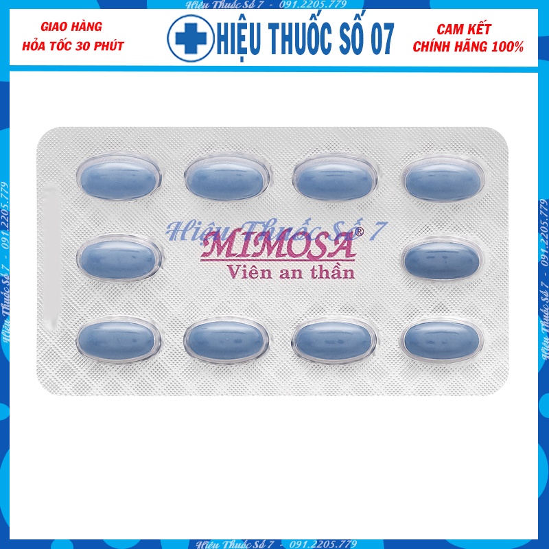 Viên An Thần Mimosa Giúp Dễ Ngủ, Ngủ Sâu, Ngon Giấc (Hộp 50 Viên)