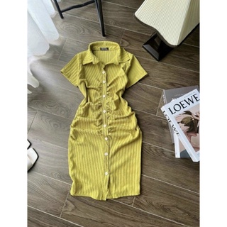 Đầm body cổ sơmi Handi.