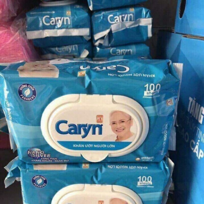 khăn ướt caryn 100 tờ