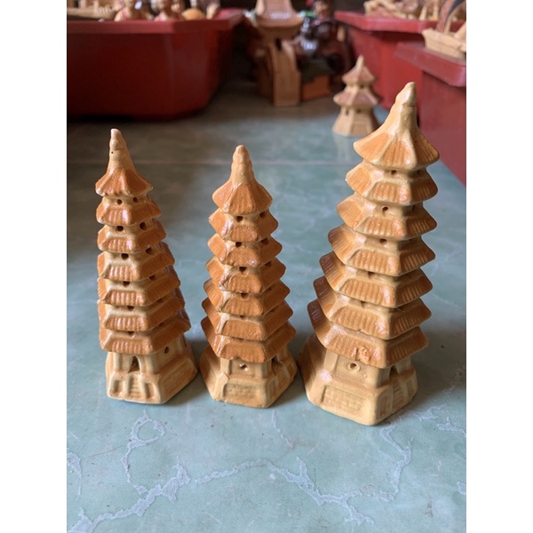 Tháp 5 tầng, 7 tầng, 9 tầng(Tiểu cảnh hồ cá, trang trí bể cá cảnh,trang trí hòn non bộ chậu cây bonsai)