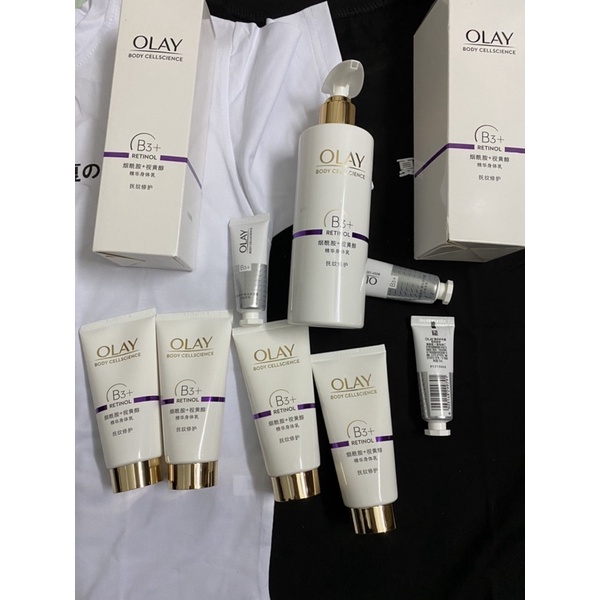 Có sẵn - dưỡng thể Olay body lotion âu lầy retinol b3 niacinamide