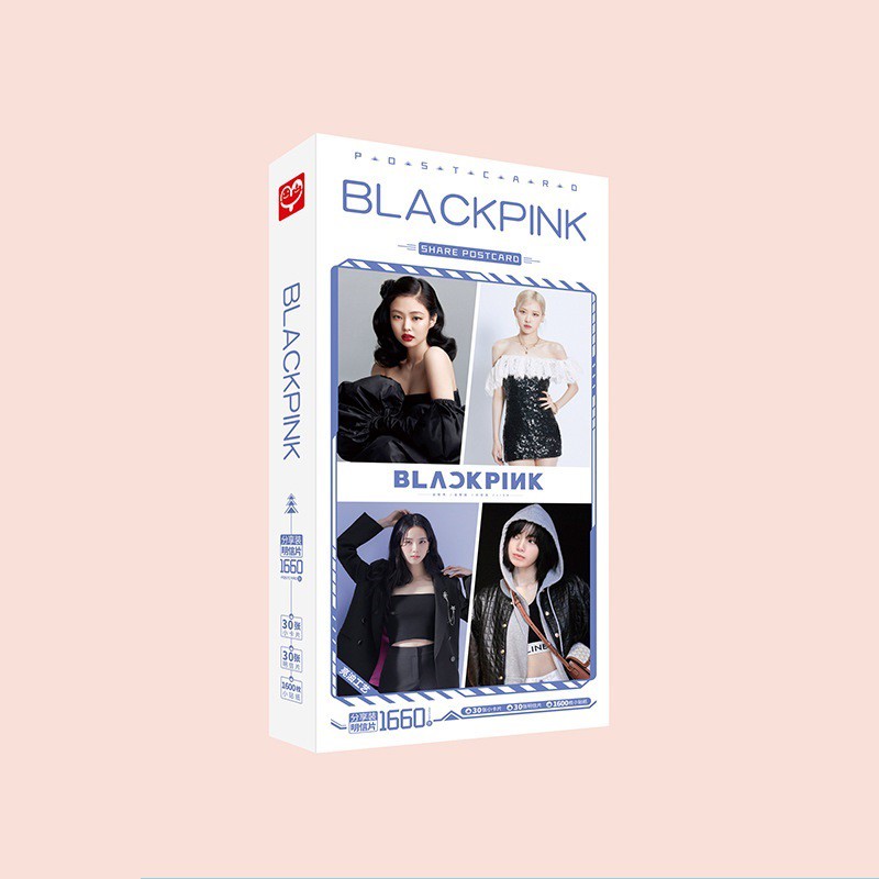 Hộp ảnh Postcard Jisoo Blackpink 1660 ảnh có ảnh dán sticker lomo bưu thiếp