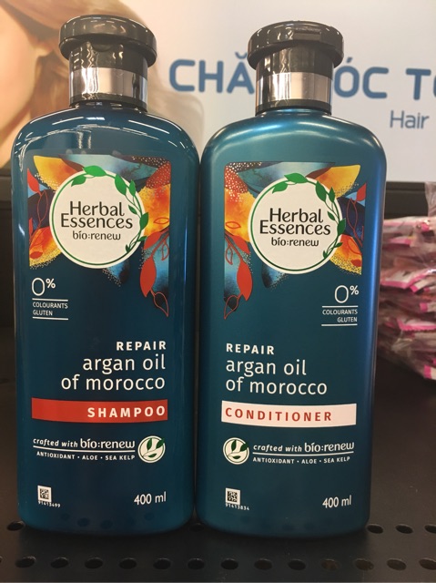 [ MẪU MỚI 2021] Dầu gội phục hồi hư tổn herbal essences tinh chất argan morocco 400ml | BigBuy360 - bigbuy360.vn