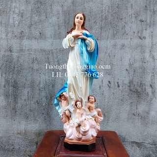 Tượng Đức Mẹ Lên Trời 50cm composite